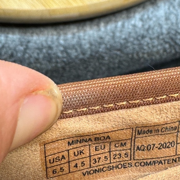 ViONIC Minna Boa Leather Ballet‎ Flats Reptile Sz 6.5 - Picture 8 of 9